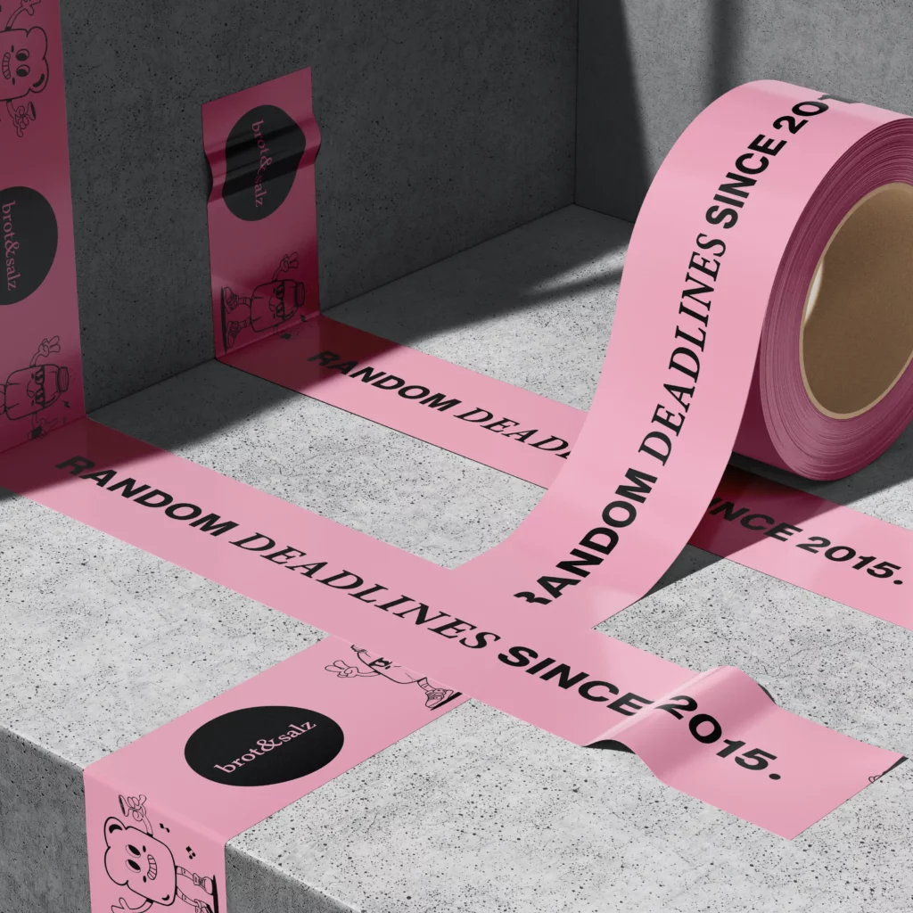 Mockup des brot & salz Rebrandings Paketband