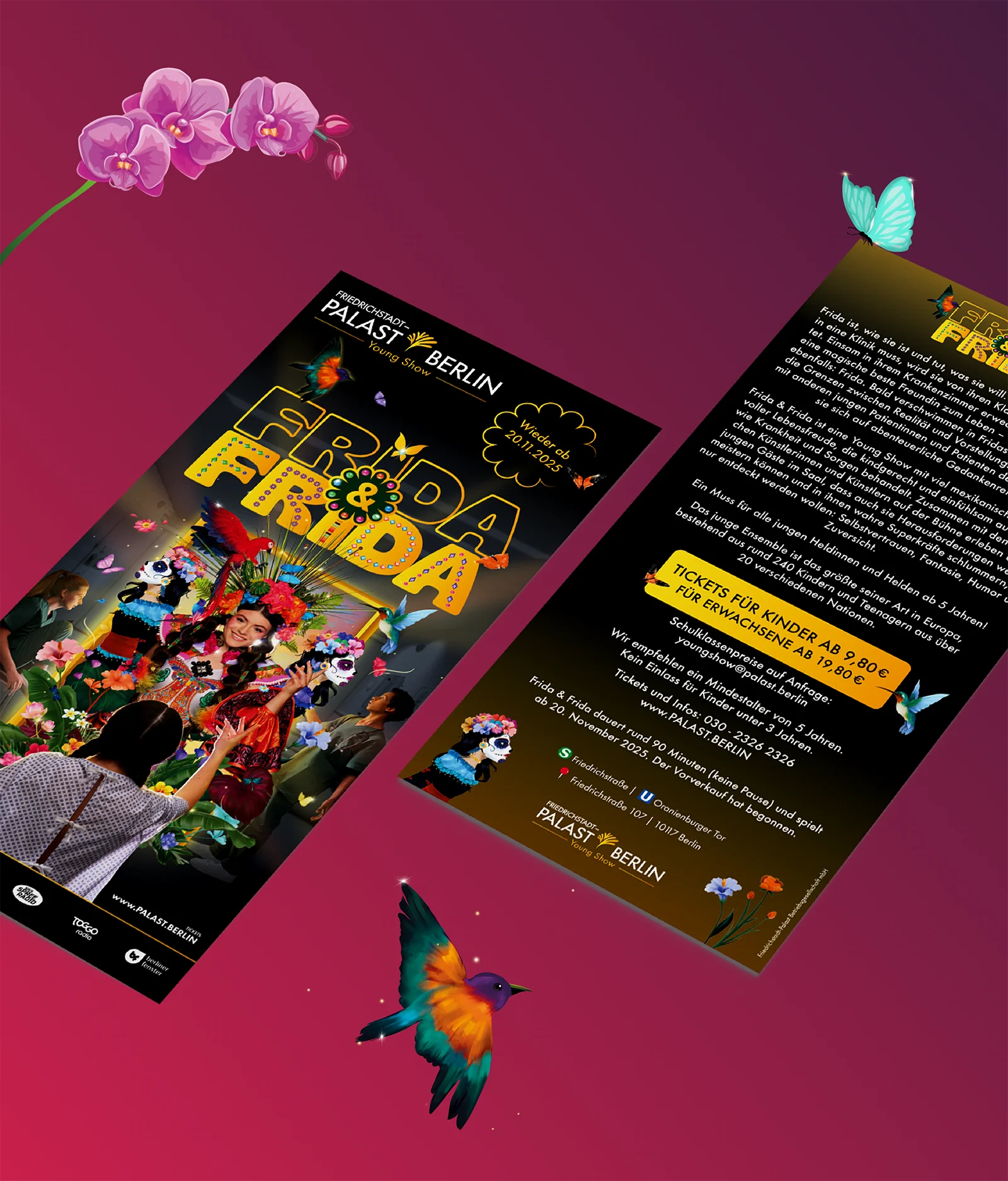 Young Show - Frida & Frida - Ticket Mockup