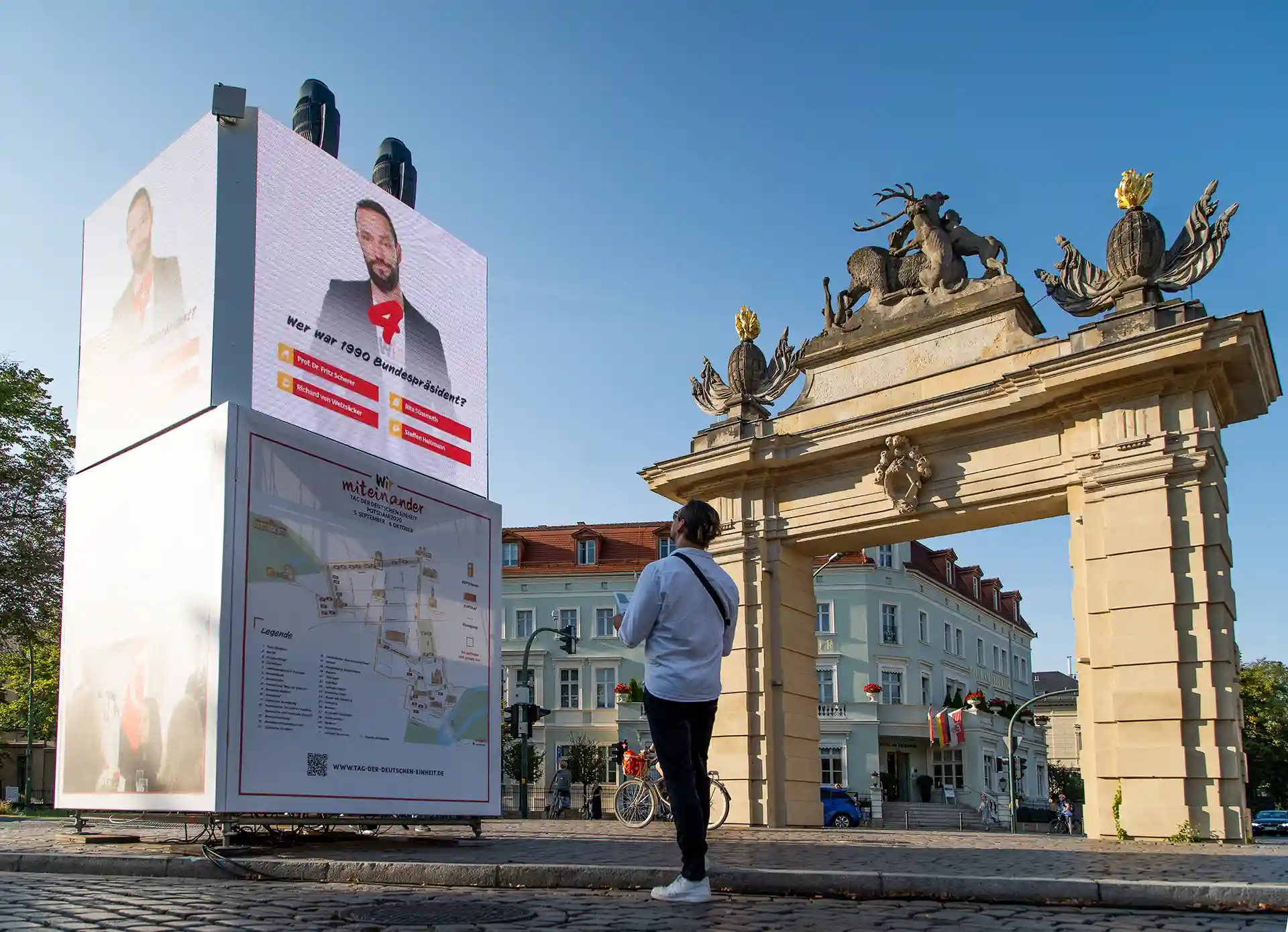 A picture shows a section of the Day of German Unity 2016 in Potsdam.