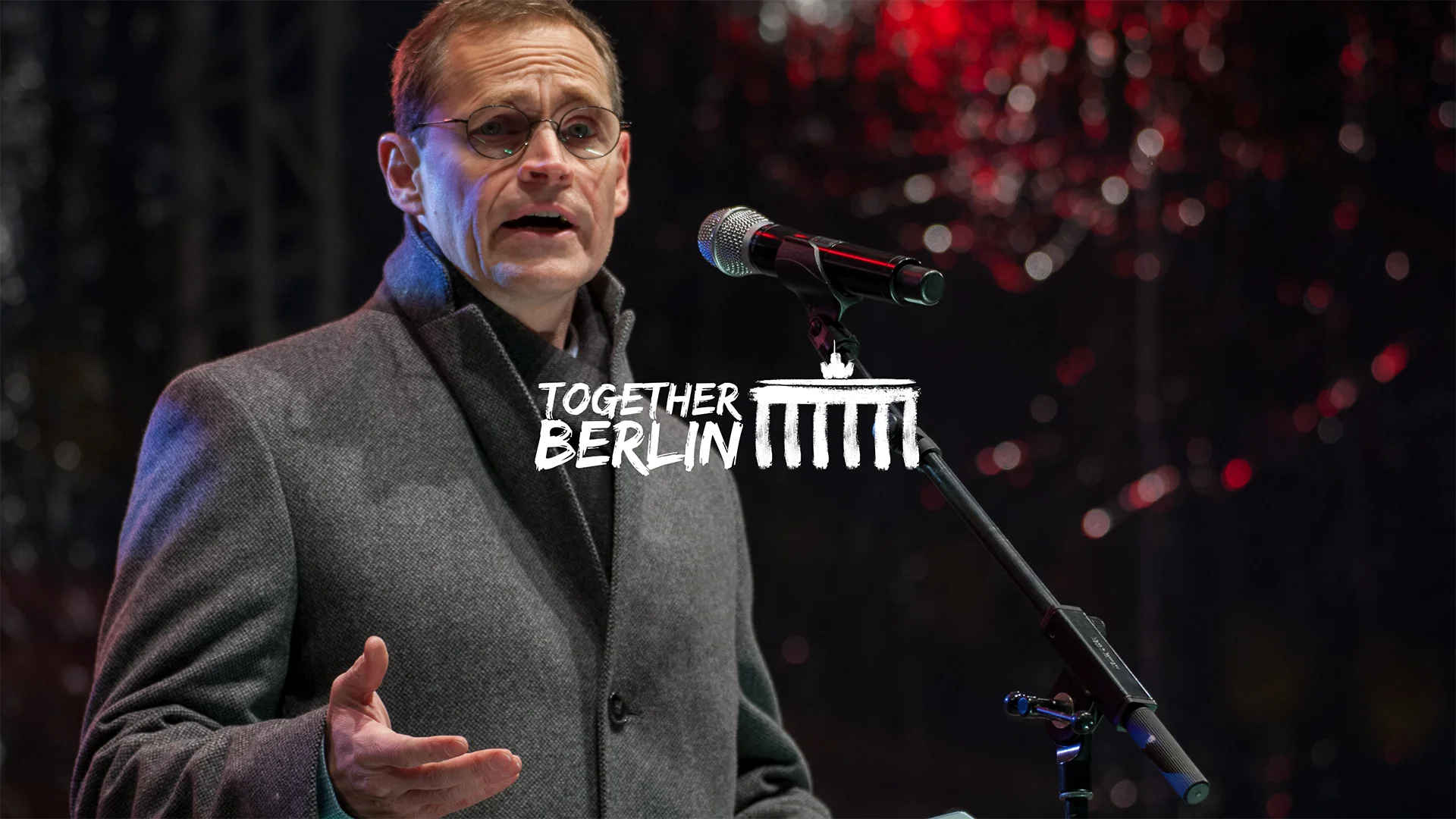 A picture shows the cover of Together Berlin, a memorial concert at the capital's landmark